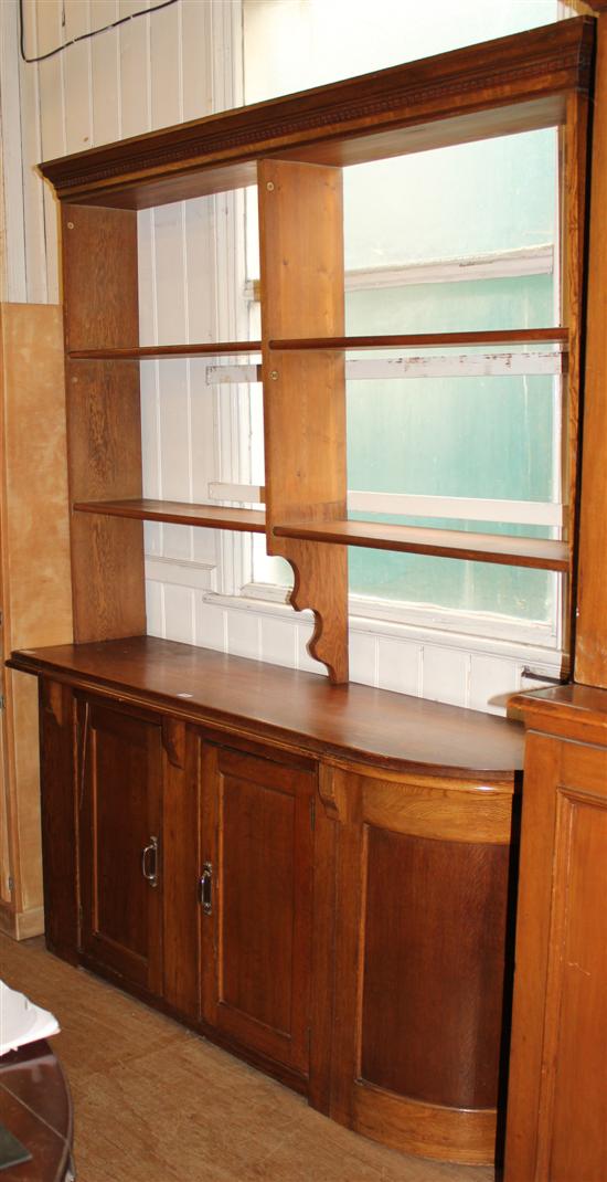 Oak shop display counter